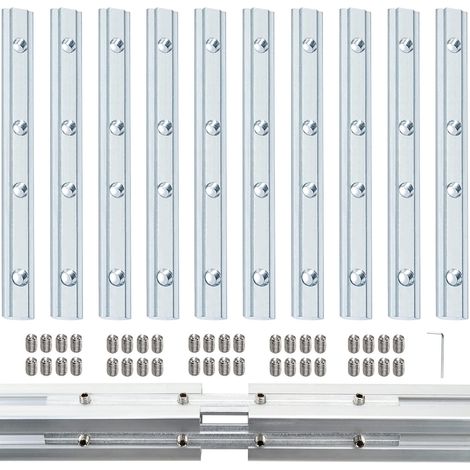20 Pcs Profil en Aluminium Droit Ligne Connecteur 2020 Rail de Rainure Type T Rainure 8 Profil en Aluminium Utilisé pour Aluminium Extrusion Profile Série (1/5)