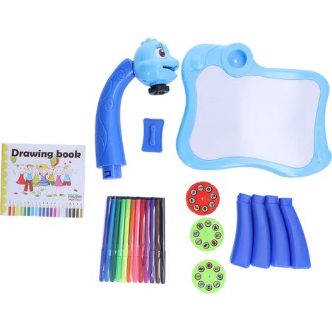 Table de dessin avec projecteur, petite, bleue, belle, intelligente, sûre et durable, pour enfants de plus de 3 ans. (1/5)