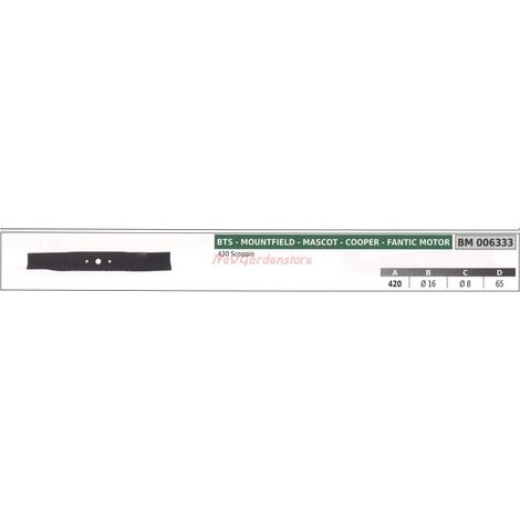 Lama per trattorino rasaerba tosaerba tagliaerba 430 a scoppio BTS 006333