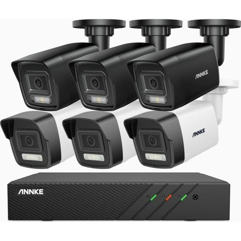 ANNKE 3K PoE Sistema de Videovigilancia,6 Cámara Detección de Movimiento Color Visión Nocturna,2TB HDD (1/5)