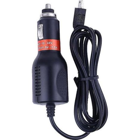 Câble d'alimentation adaptateur secteur USB pour caméra embarquée, enregistreur de conduite GPS Speedy