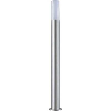 Silamp – Borne d'extérieur 100cm 220V IP65 argent – Aluminium résistant aux intempéries – Compatible ampoule E27 – Installation rapide