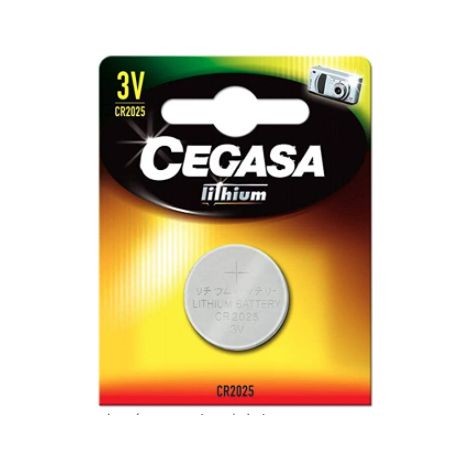 Cegasa 21475 pila doméstica Batería de un solo uso CR2025 Litio