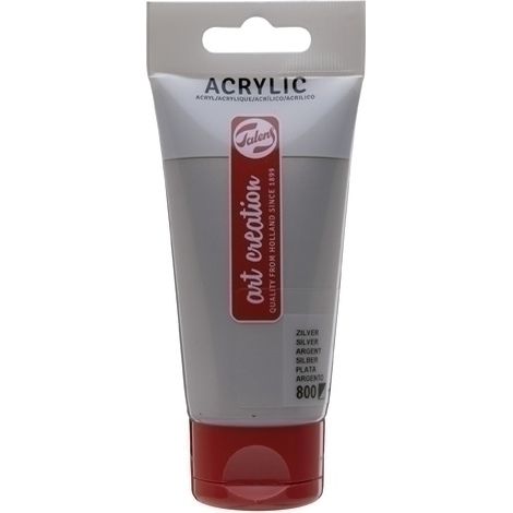 PINTURA ACRIL.TALENS 75 ml PLATA - Pack de 3 unidades