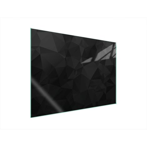 PIASTRA PROTETTIVA IN VETRO PER STUFA 70x52 NERO (1/5)