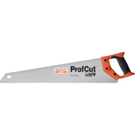 Bahco ProfCut Carbide-Tipped Hand Saw for Plaster and Wood-Based Panels, 475mm (PC-19-GT7)