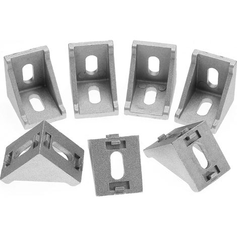 25 Stück L-förmige Eckverbinder aus Aluminium 4040, rechtwinklige Eckverbinder (1/5)