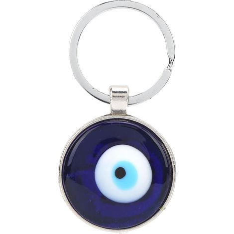 Llavero con forma de ojo turco azul, colgante, decoración resistente para bolsos.