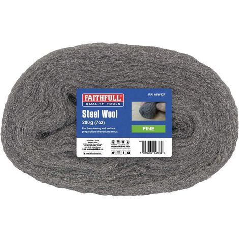 Faithfull Steel Wool Fine 200g FAIASW12F