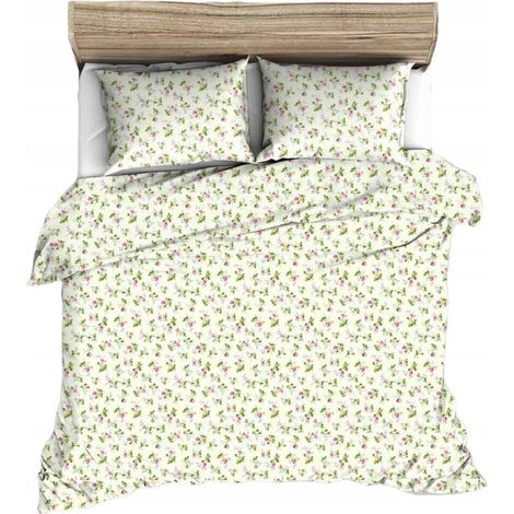 SET DI BIANCHERIA DA LETTO 160x200 cm COTONE SPESSO CON MOTIVO FIORI