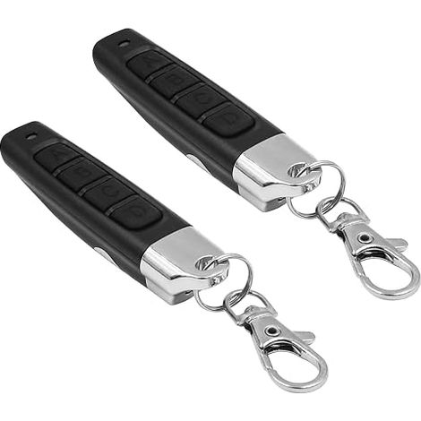 DollaTek 2 pezzi Telecomando universale per apriporta da garage 433MHz Apprendimento Copia Telecomando wireless Clonazione Chiave Duplicatore per auto allarme porte casa e negozio (1/5)