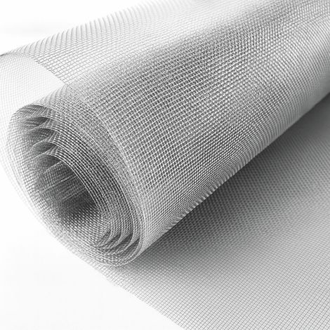 FILET MOUSTIQUAIRE ALUMINIUM 18X14 ROULEAU 30 MT. HAUTEUR CM.150