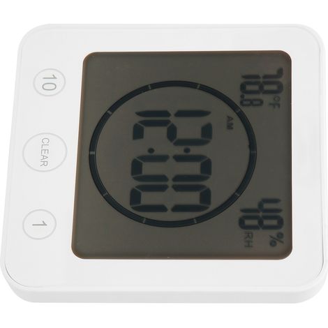 Digitales Thermometer mit Display, weiß, wasserdicht, für den Außenbereich und den Garten, inklusive Haken (1/5)