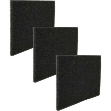 vhbw 3x Schaumfilter kompatibel mit AEG 916014219 LTH8080W, 916014190 LTHWP CH Wäschetrockner