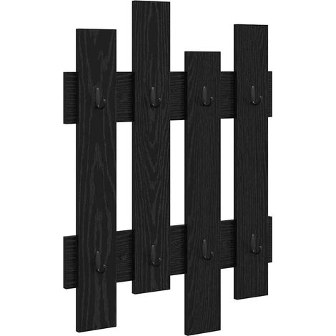 Maison Exclusive - Wandmontierter nachttisch Schwarz Eichen-Optik