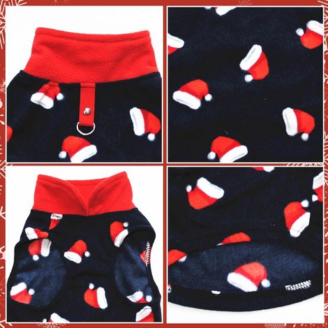 Vestito natalizio per cani, costumi natalizi, vestiti di peluche per animali domestici, caldo gilet invernale, cappotto caldo, abbigliamento natalizio, costume per cani di piccola e media taglia, gatt (1/3)