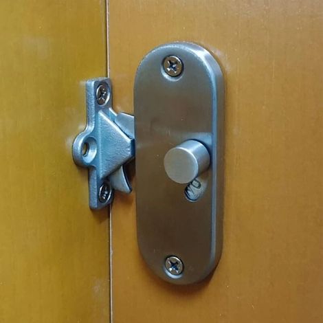 Verrou de porte coulissante à 90 degrés, verrou de porte mobile à angle droit, verrou de confidentialité, verrou de porte coulissante et verrou à came (1 verrou) (1/5)
