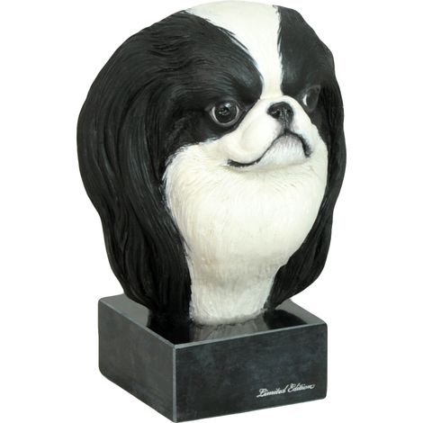 Chin giapponese, Spaniel giapponese - statuetta dipinta, figurina, realizzata dall'artista, marchio Art-Dog (1/3)