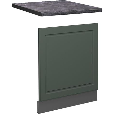 Panel frontal Fame-Line, Verde dorado Casa de campo, 60 cm , ET Antracita, Vicco