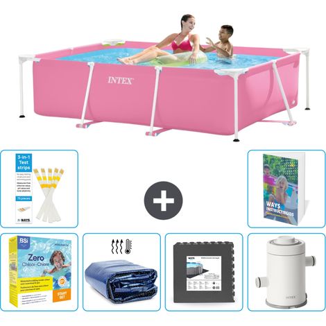 Rechteckiger Frame Pool - 220x150x60 cm - 7-teilig S111