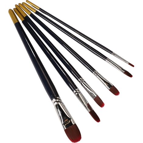 Ensemble de pinceaux en nylon, pinceaux, pinceaux pour peinture DIY étudiants, pinceaux pour aquarelle acrylique, pinceaux pour peinture à l'huile, adaptés aux débutants et aux professionnels. (1/5)