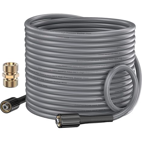 Tuyau de Rechange pour nettoyeur haute pression, 3600PSI Ultra Flexible Femelle Filetage M22 14mm Tuyau d'Extension Résistant aux Pliures pour Accessoires Haute Pression Lavage de Voiture (1/5)