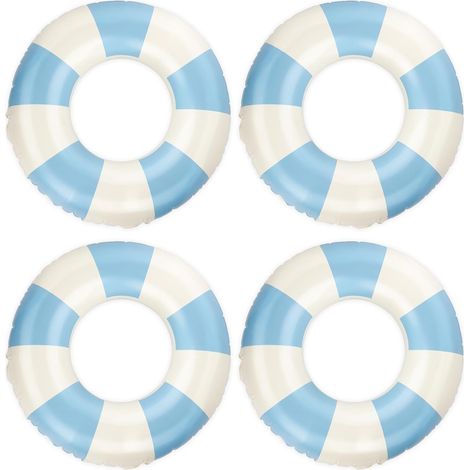 Lot de 4 bouées pour enfants - Bouées rondes - Idéales pour la piscine et les activités aquatiques (1/5)