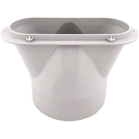 NALOOKAMIC Adaptateur d'interface de conduit d'évacuation pour climatiseur, connecteur de conduit pour climatiseur de fenêtre, diamètre 13 cm (1/4)