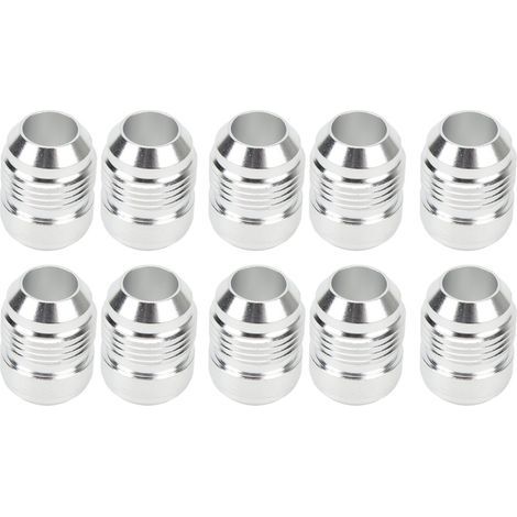 10 Stück AN10-Billet-Außengewinde mit 3/4-Zoll-Außengewinde-Anschweißadapter, universeller Aluminium-Schweißanschluss (1/5)