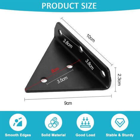 NALOOKAMIC Lot de 5 supports d'��tag��re invisibles,Support d'��tag��re triangulaire flottant,Supports d'��tag��re cach��s,Support d'��tag��re flottant pour ��tag��res