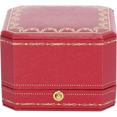 Lntyq Coffret Cadeau Bague, Boîte à Bagues Stockage de Bijoux Affichage Bijoux pour Proposition de Fiançailles Mariage Ctagonal Anneau Porteur Boîte Coffret Cadeau (1/5)