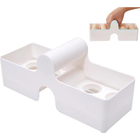 Porte-Oeufs Pour Réfrigérateur,Organisateur D'Oeufs Réfrigérateur - Avec Poignée Ergonomique Empilable Pour Cuisine Et Voyage (1/5)