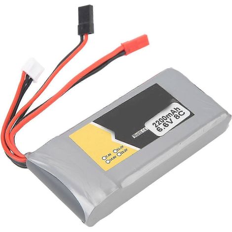 Batterie LiPo 6,6 V 2200 mAh de remplacement pour émetteur-récepteur radiocommandé Futaba 14SG 18SZ 16SZ T8J (1/4)