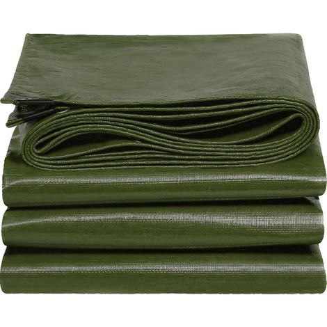 Bâche imperméable et résistante en polyéthylène pour extérieur,épaisseur de 160 g/m²,résistante au Gel et aux UV,pour Jardin,tonnelle,Camping,Meubles,abri de Jardin (1/5)