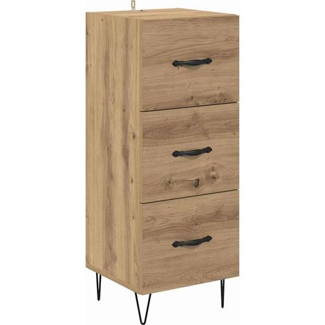 Vitrina Roble artisan 34 x 34.5 x 90 cm Madera contrachapada vidaXL (1/5)
