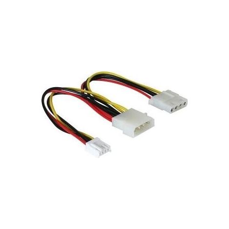 DELOCK Kabel Y-Kabel Stromvers. 1x 13.3cm 5.25Zoll 1x 8.9cm/ 3,5Zoll