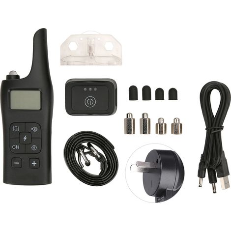 Collier Électronique pour Chien 800m Étanche avec Télécommande, Vibration et Avertissement - Prise AU 110240V (1/5)