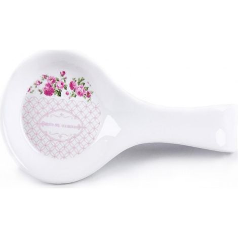 Poggiamestolo da Cucina in Ceramica Decoro Rose (1/2)