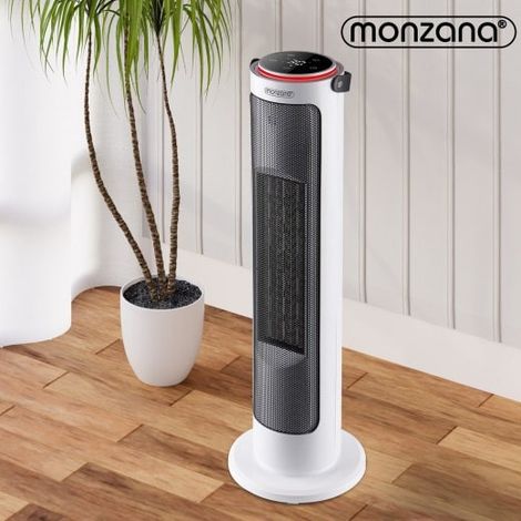 Radiateur soufflant blanc Colonne télécommande 2000W 4 modes 15-35°C (1/5)