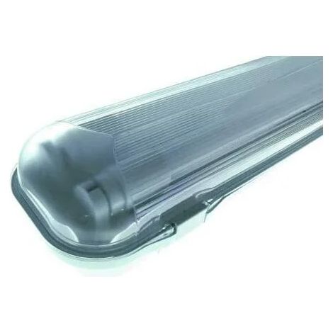 Plafoniera nuda cablata per tubi LED 36W 1270x110x55mm installazioneALVLPE21200