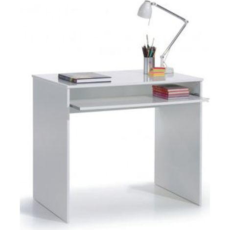 Bureau coloris Blanc Artic - 79 x 90 x 54 cm -PEGANE-