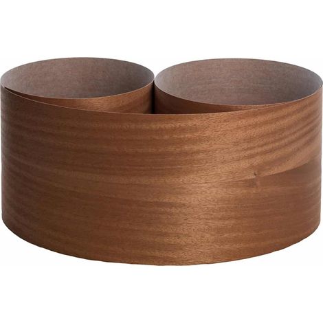 Nordlinger – Placage acajou pré-encollé 250cm x 50cm – Épaisseur 0.8mm – Pose facile avec fer à repasser – Pour meubles et créations