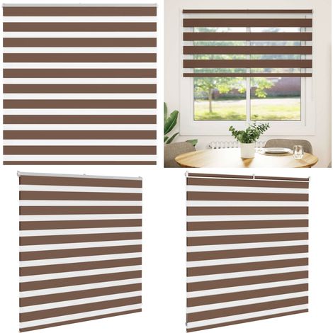 vidaXL Store zèbre marron 150x100cm largeur du tissu 145,9cm polyester (1/5)
