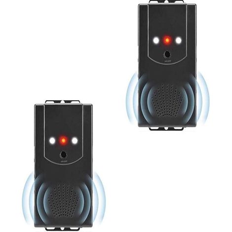 2 Pack Répulsif Ultrason Anti-Fouine pour Voiture Auto Garage Maison Repeller Anti-Martres, Fouines, Renards, Ratons Laveurs et Rongeurs