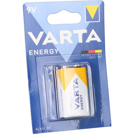 VARTA Energy 9V Block Batterie 6LR61 - passend für Rauchmelder, Messgeräte & Audio (1/5)
