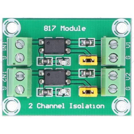 Carte d'isolation portable légère à 2 canaux avec optocoupleur 817 anti-brouillage (1/5)