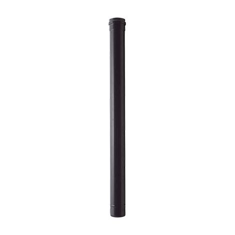 TUBO PELLET LIGHT NERO OPACO SAVE  CM 12 H.CM 100