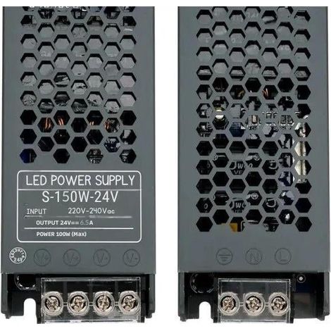 Silamp – Transformateur 220V 24V 150W DC 6.25A – Protection contre surcharge et court-circuit – Pour éclairage LED 24V
