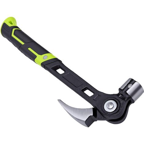 Marteau Extracteur de Clous Réglable avec Démarreur de Clous Magnétique et Poignée Anti-Vibration pour le Travail du Bois et le Cadre de Construction (1/5)