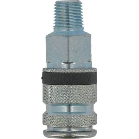 COUPLEUR FILETE MALE 1/4'' TYPE US MIL  CEDREY